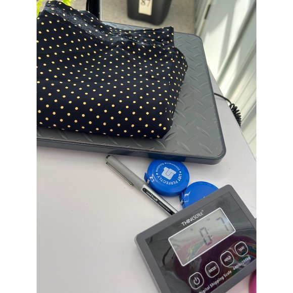 Southern Lady Polka Dot A-Line Maxi Skirt Womens 12 Black Acetate Blend - Picture 8 of 8